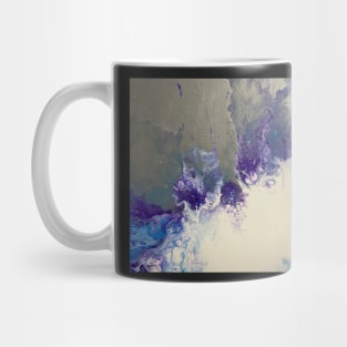 Grey Paint Pour Mug